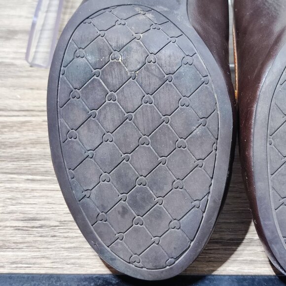 Vintage Candie's Jessa Maryjane Pumps Size 10 Brown Chunky Heels Comfort - Picture 14 of 15